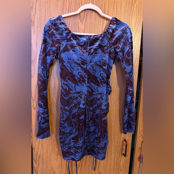 Wild Fable Blue and Purple marble mini dress - Picture 3 of 3